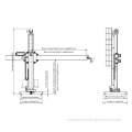 Columna y columna de manipulador de soldadura de columna y pluma